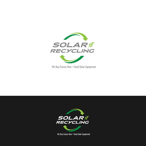 Logo concept for solar recycling company