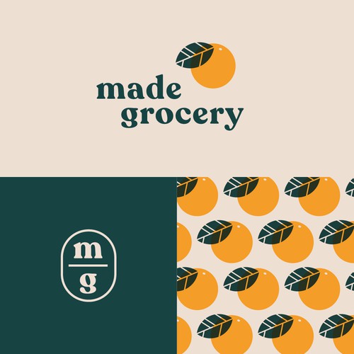 Vintage inspired logo for local grocery store