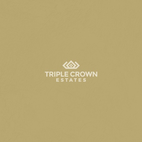 Triple Crown Estates - Subdivision Signage & Logo - subtle reference to horses, luxury