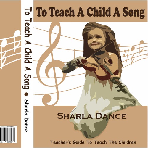 A book cover designed for teachers about teaching and controlling children music class.