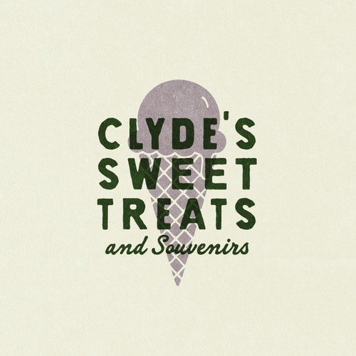 Logo Concept for Clyde's Sweet Treats + Souvenirs