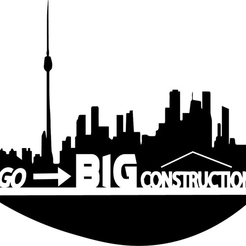 Bold logo design for construction business