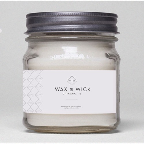 Logo For Wax & Wick ( mens candle)