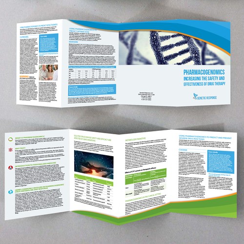 Brochure for Genetic Response, LLC (a genetic DNA testing company)