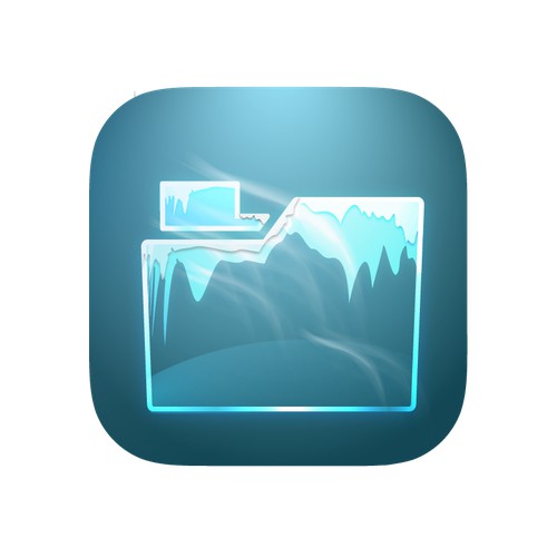 An app icon for a file tool for iOS, Android, MacOS, Windows.