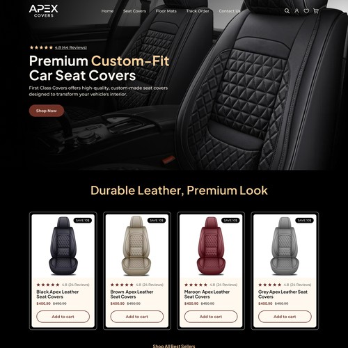 Apex Car seat cover design