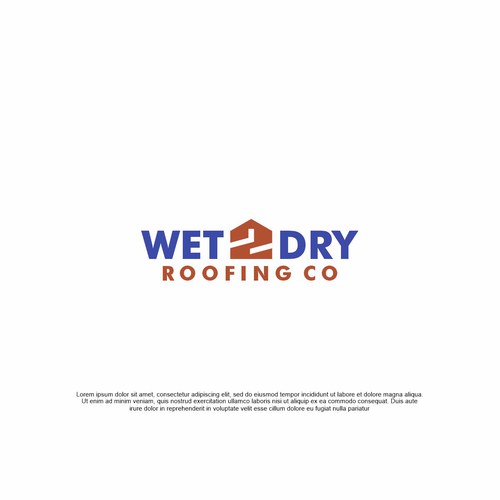 bold modern logo for roofing company