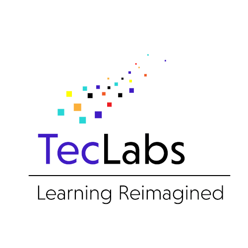 Colourful logo for an education company.