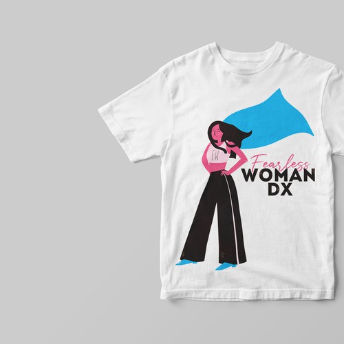 fearless woman t-shirt design