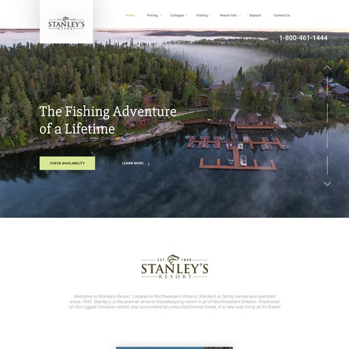 Fishing Resort Webdesign