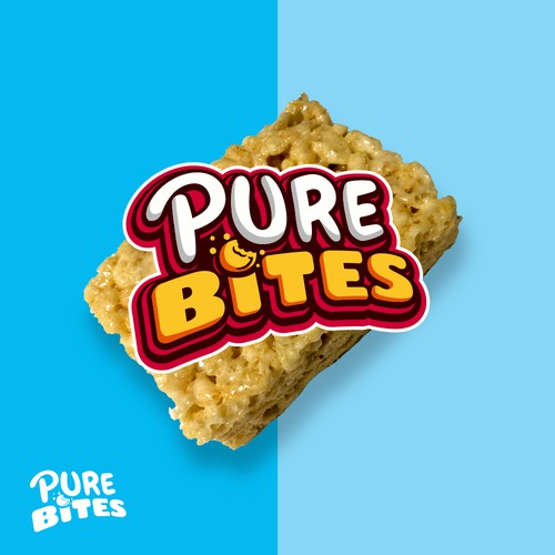 Bold and playful logo for a snack company