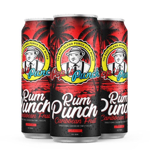 Caribbean Rum Punch Label 