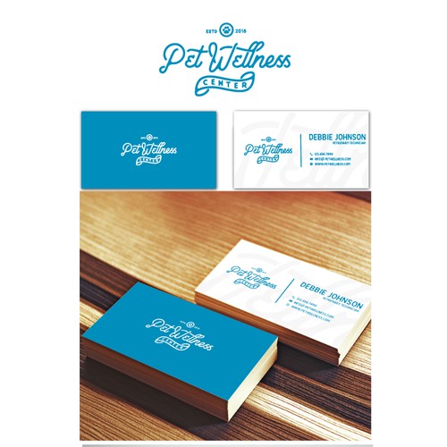 Pet wellness center branding design 