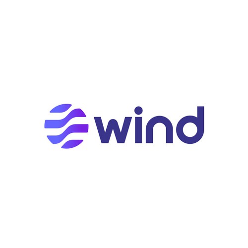Wind App Logo Design