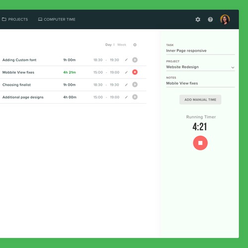 Timesheet SAAS app