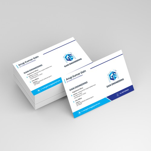 Business card for an Engineering company 
