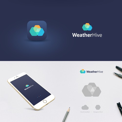 WeatherHive logo family