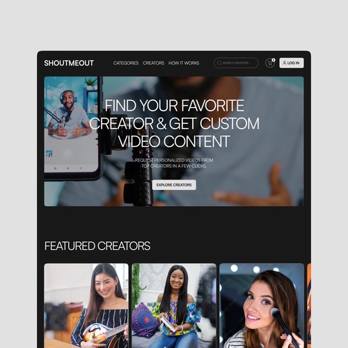 A website for content creators