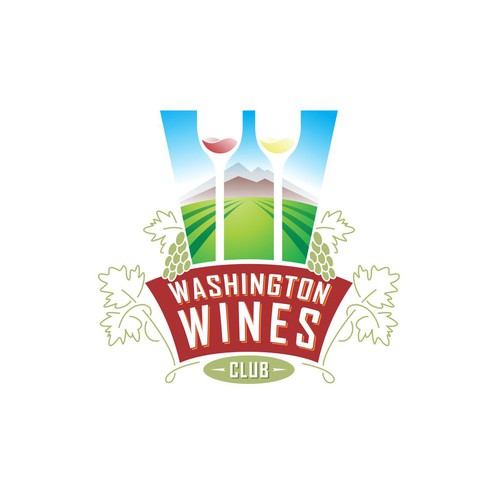 Create a logo for Washingtonwines.club