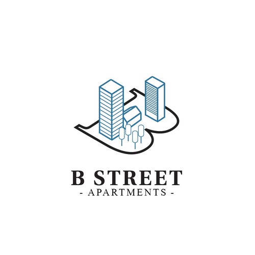 Logo concept for B Street Apartments