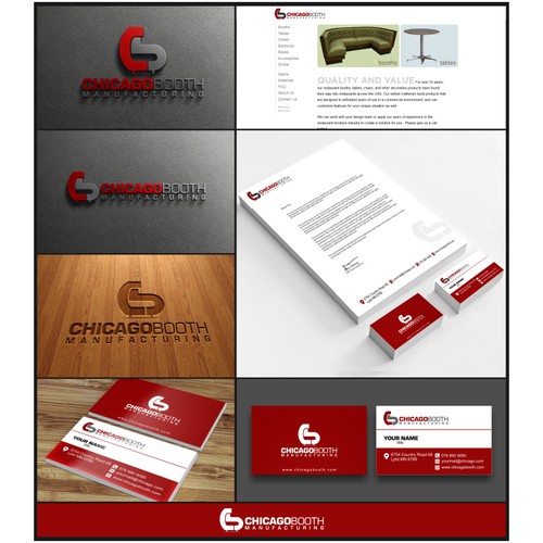 Create a modern logo and look to bring Chicago Booth Mfg into the 21st century!