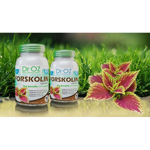 Create a motivating label for our Forskolin weightloss supplements