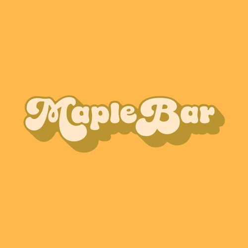 Logo for vintage inspired cafe with maple flavor focus