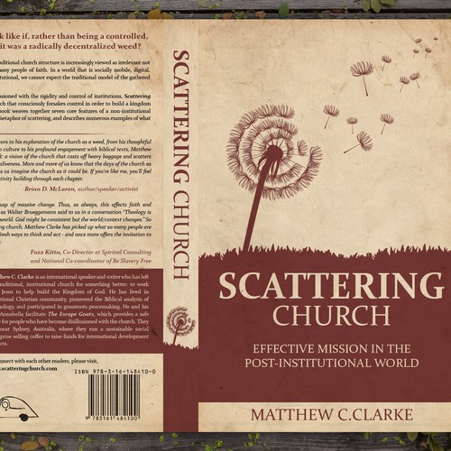 Book Cover Design For Scattering Church