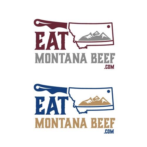 Logo concept of Montana beef company