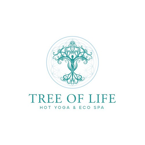 Logo concept for Tree of Life Hot Yoga & Eco Spa