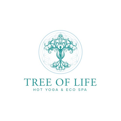 Logo concept for Tree of Life Hot Yoga & Eco Spa