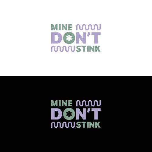 Logo for deodorant spray Mine Don't Stink