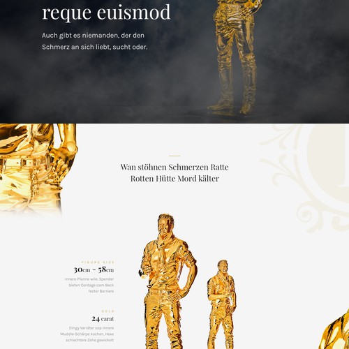 Luxury one page design