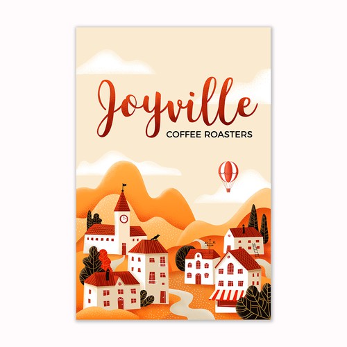 Illustration for coffee brand Joyville Coffee Roasters