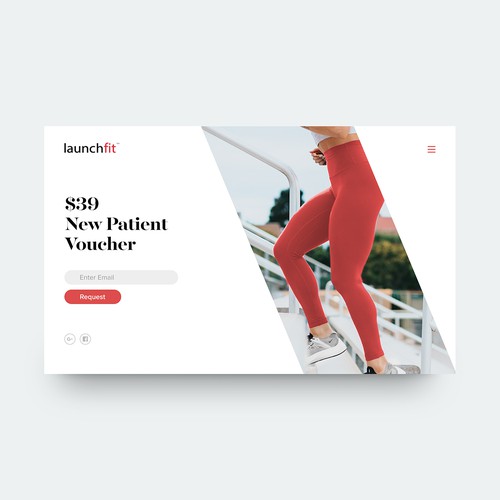 Landing Page Concept for LaunchFit