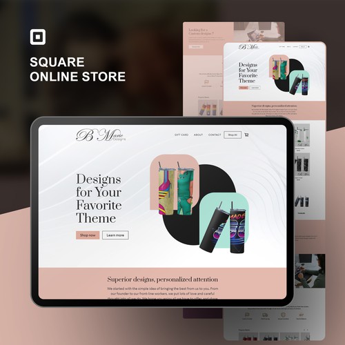 Craft website for B Marie Designs