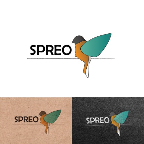 Logokonzept für eine interaktive, digitale Karte mit dem Name Spreo