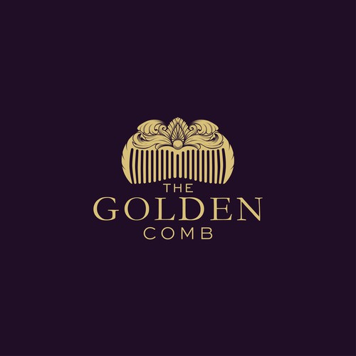 Gold logo for hair dreser