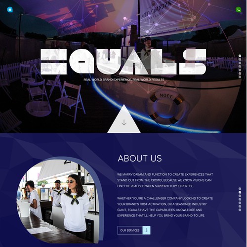 Creative events agency needs a slick new website