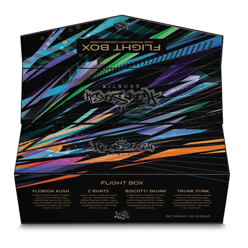 Box design for Headtstash Genetix