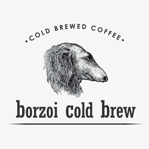 Dog Illustration Logo for Cafe