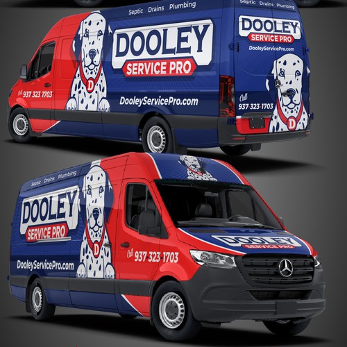 Dooley Services Mercedes-Benz® Sprinter van wrap.