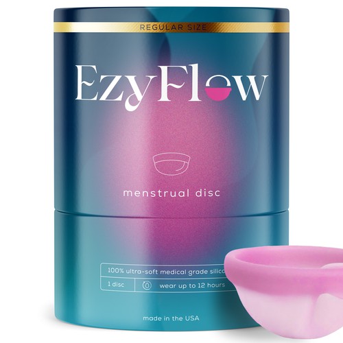 EzyFlow – Menstrual Disc Packaging Design