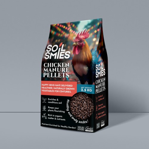 Packaging design for Chicken manure pellets