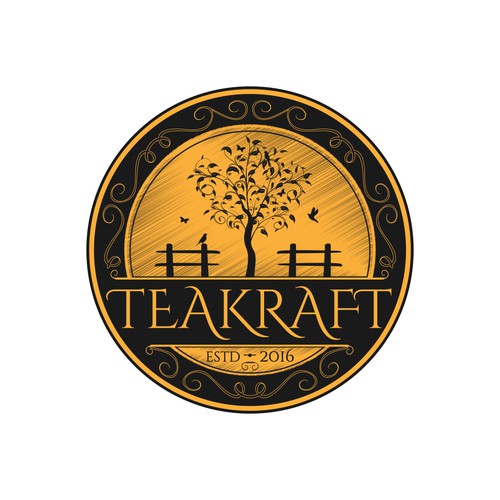 logo concept for tea brand 