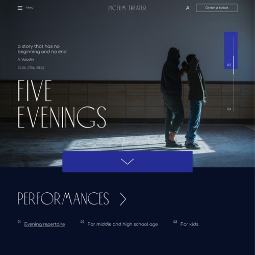 Website design for Lyceum Theatre