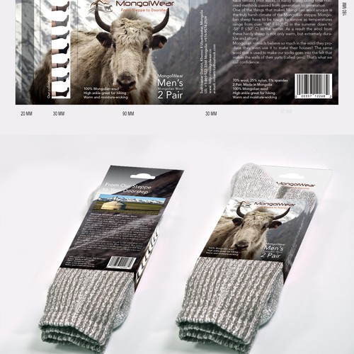 Package for Mongolwear socks