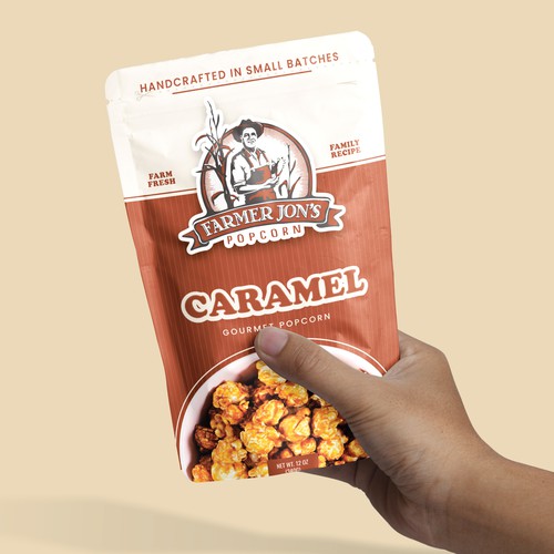  Caramel Popcorn Bag Design