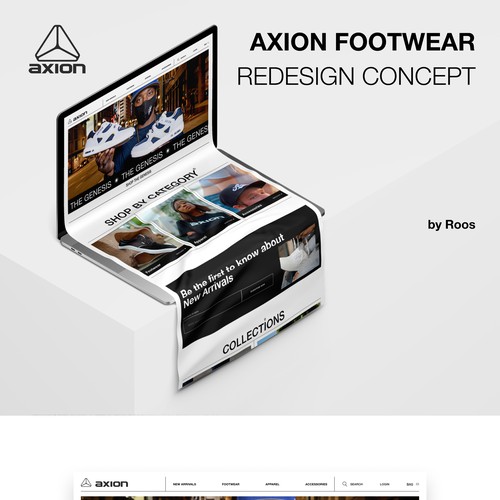 Axion Footwear redesign concept