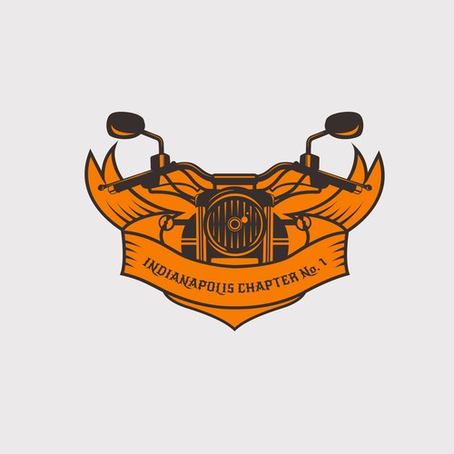 Aggressive logo design for "Indianapolis Chapter No. 1"